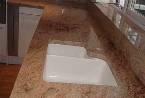 Ivory Brown Granite Finished Product
