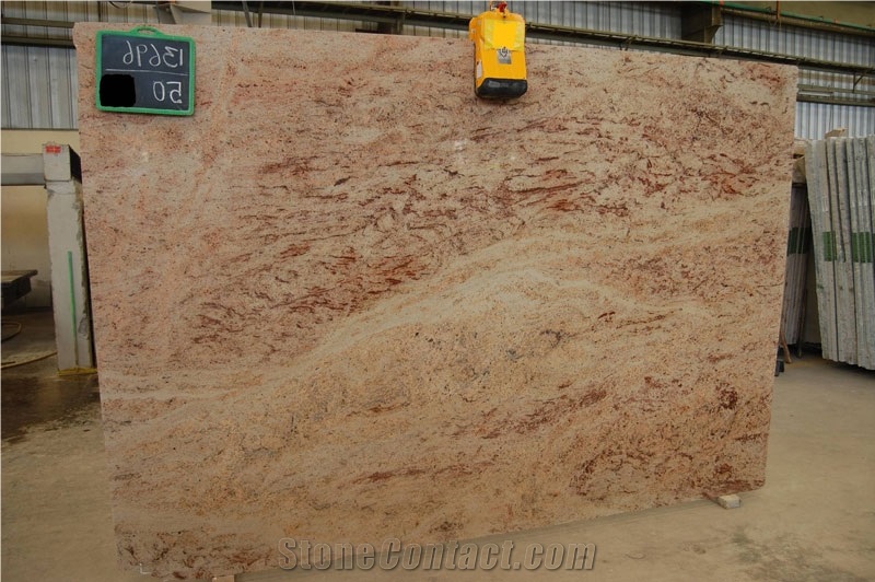 Ivory Brown Granite Slab