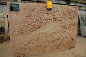 Ivory Brown Granite Slab