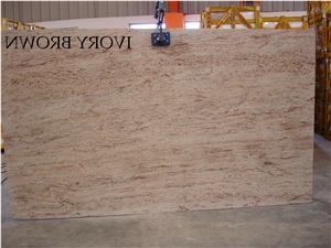 Ivory Brown Granite Slab