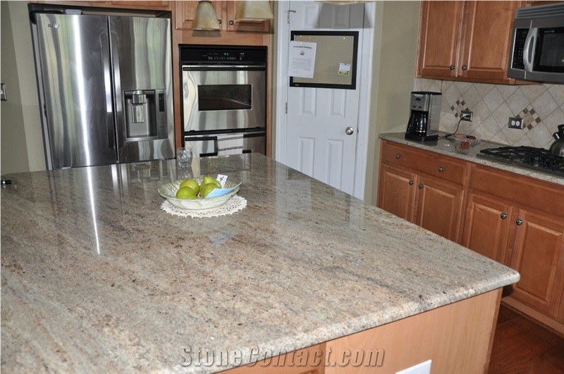 Ivory Chiffon Granite Finished Product