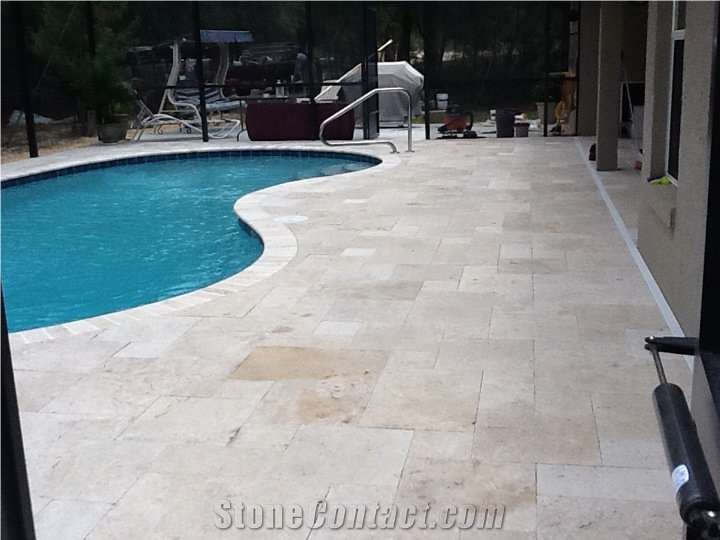 Ivory Travertine Finished Product