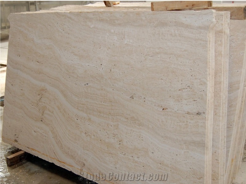 Ivory Travertine Slab