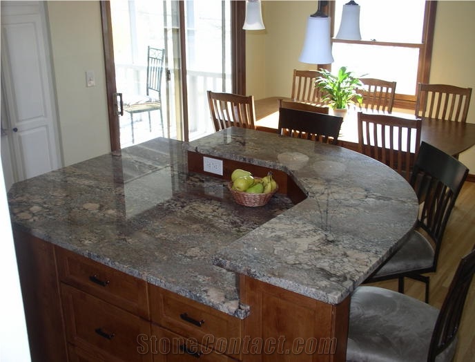 Juparana Crema Bordeaux Granite Finished Product