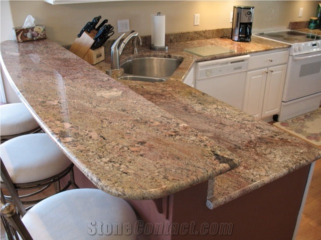 Juparana Crema Bordeaux Granite Finished Product