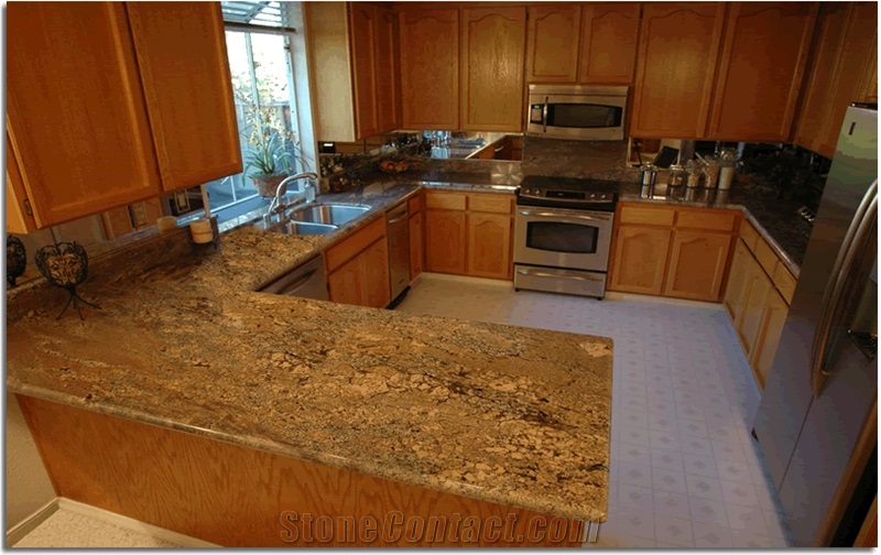 Juparana Crema Bordeaux Granite Finished Product