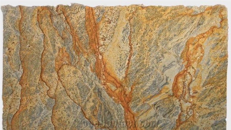 Juparana Golden Khan Granite Slab