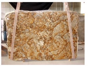Juparana Golden Khan Granite Slab