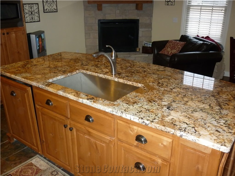 Juparana Persa Light Granite Finished Product