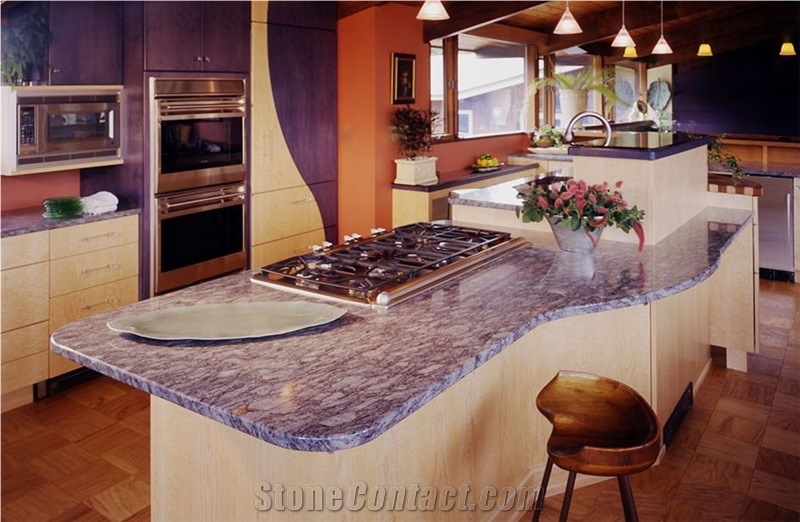 Lavender Blue Granite Finished Product
