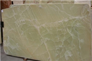 Light Green Onyx Slab