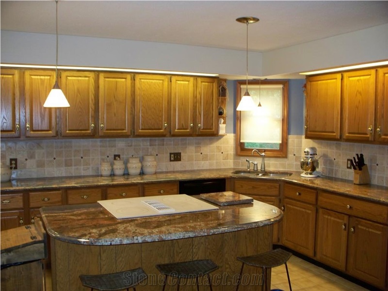 Magma Bordeaux Granite Finished Product