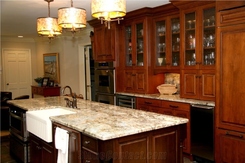 Minsk Green Gold Granite Finished Product