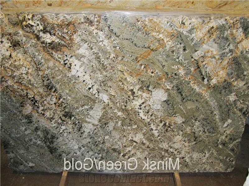 Minsk Green Gold Granite Slab
