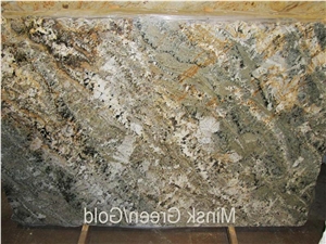 Minsk Green Gold Granite Slab