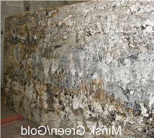 Minsk Green Gold Granite Slab