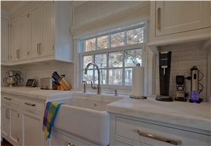 Misty White Marble Finished Product