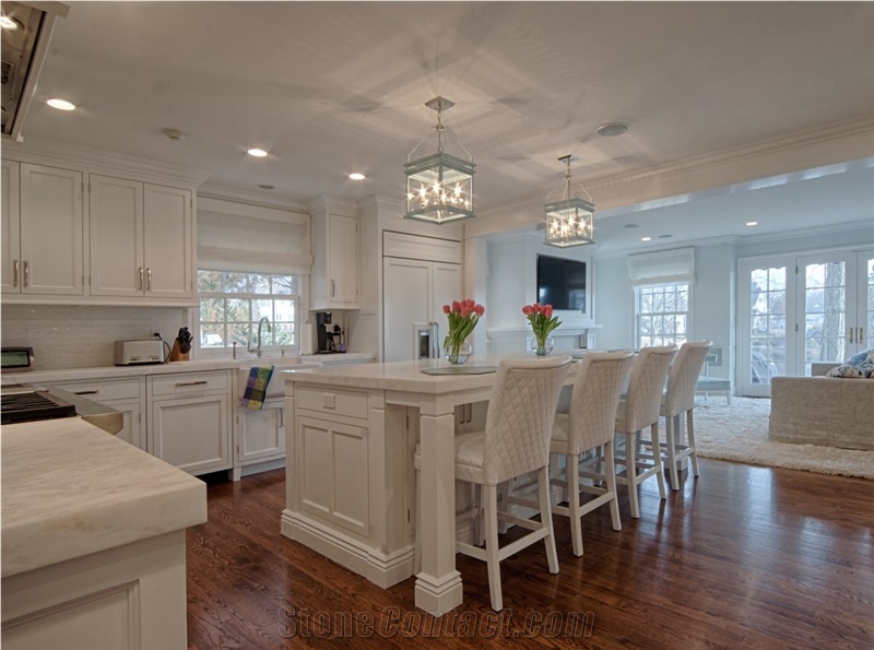 Misty White Marble Finished Product