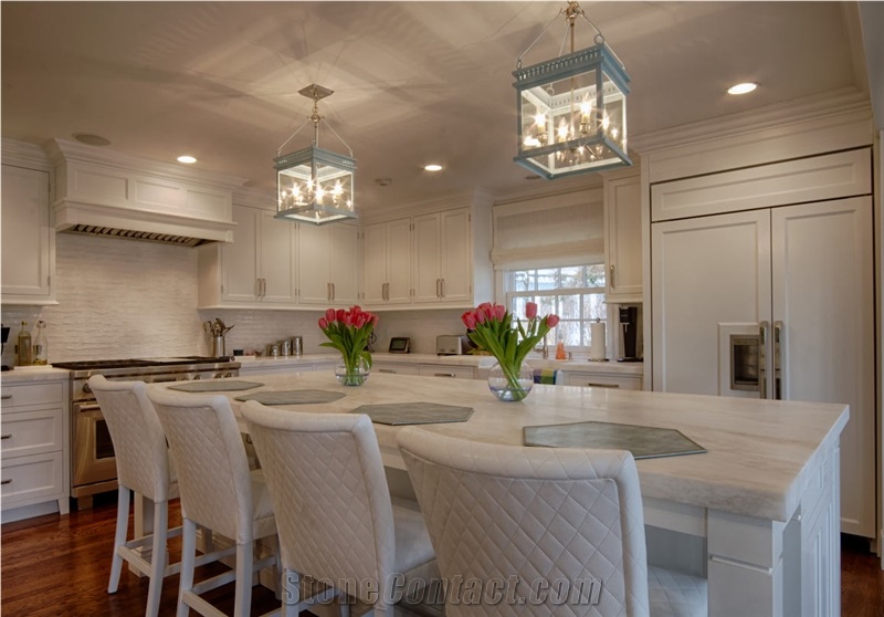 Misty White Marble Finished Product