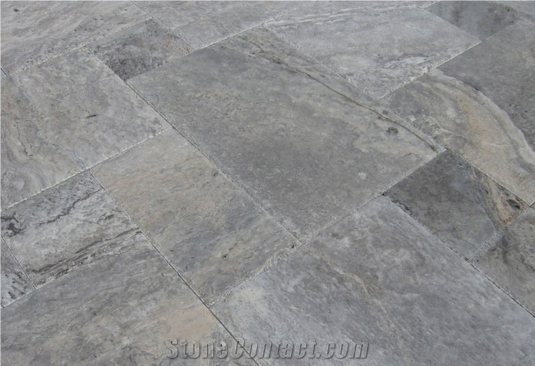 Modena Grey Travertine Finished Product