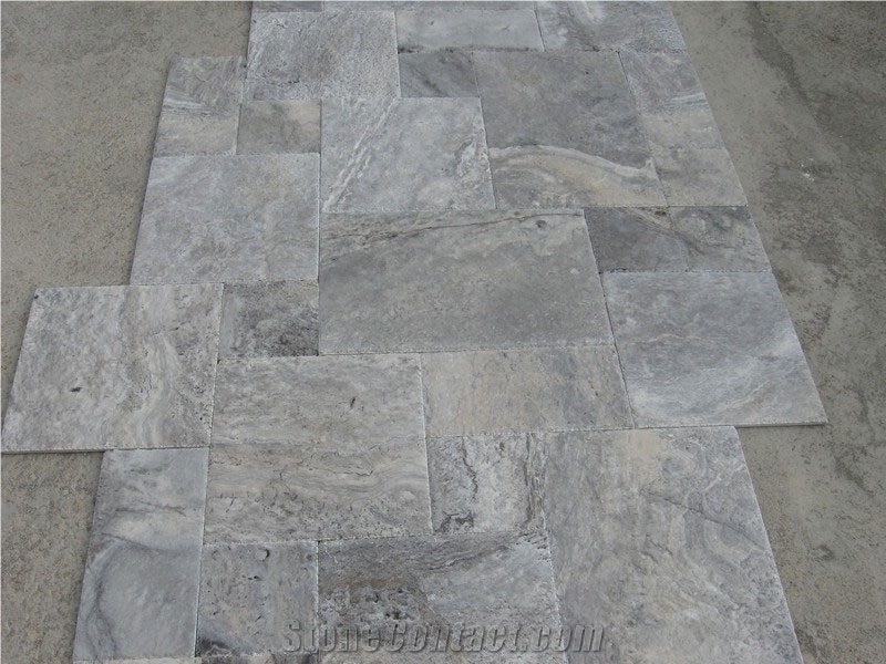 Modena Grey Travertine Finished Product