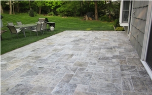Modena Grey Travertine Finished Product