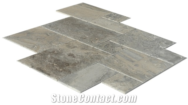 Modena Grey Travertine Finished Product