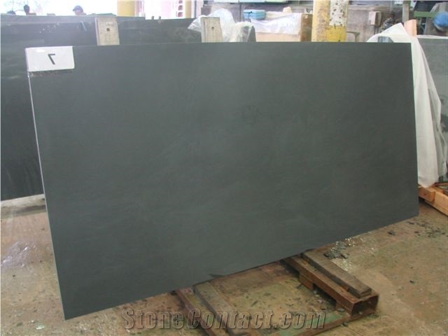 Montauk Black Slate Slab