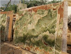 Multicolor Green Onyx Slab