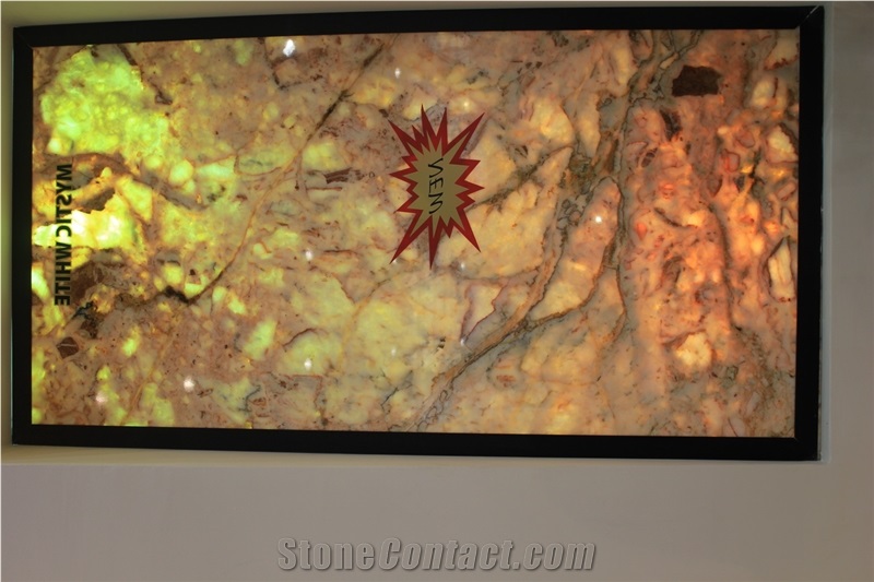 Mystic White Onyx Slab