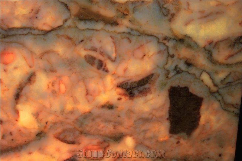 Mystic White Onyx Slab