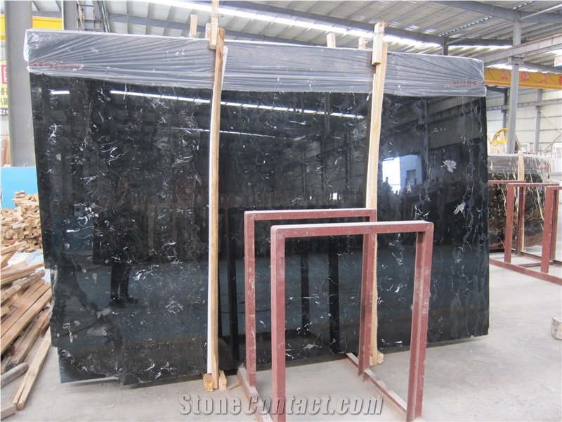 Nero Crystal Marble Slab