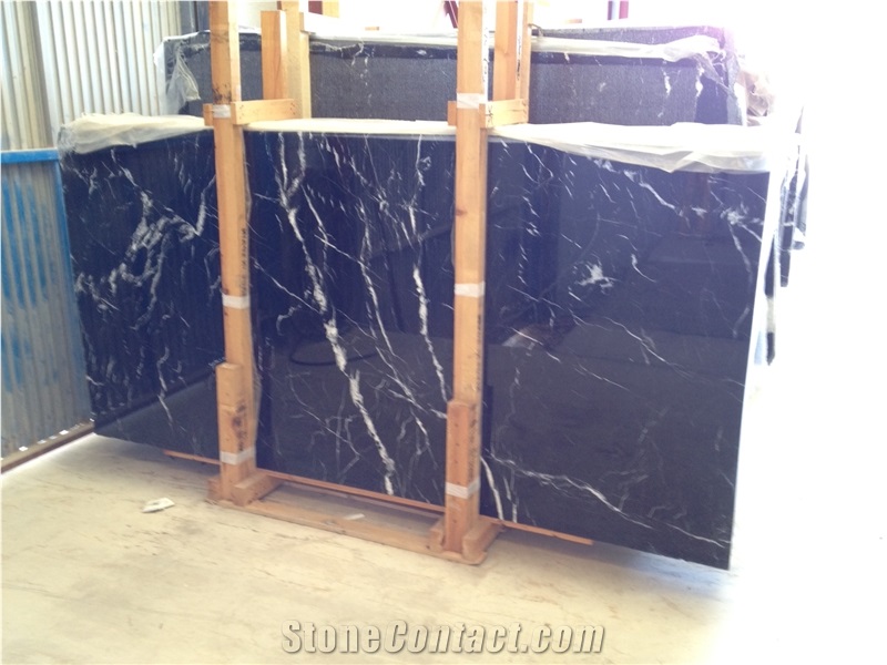 Nero Marquina Marble Slab