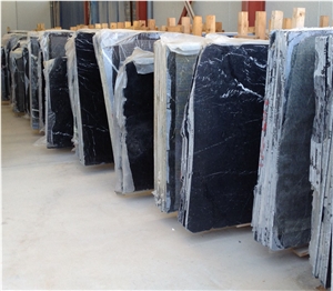 Nero Marquina Marble Slab