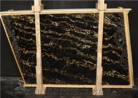 Nero Portoro Vena Fine Marble Slab