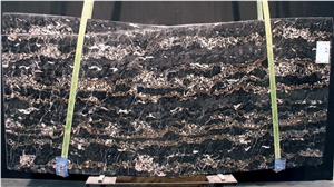 Nero Portoro Vena Fine Marble Slab