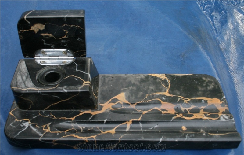 Nero Portoro Vena Larga Marble Finished Product