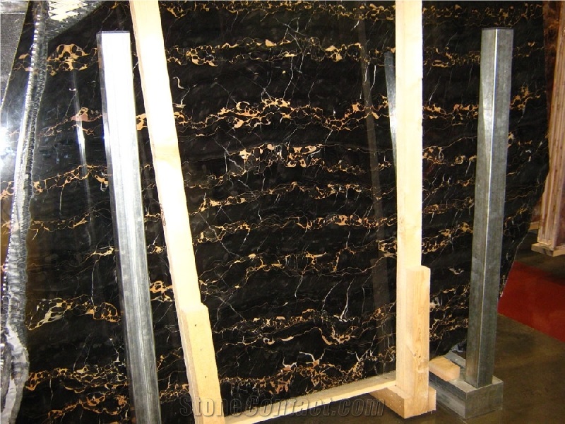 Nero Portoro Vena Larga Marble Slab