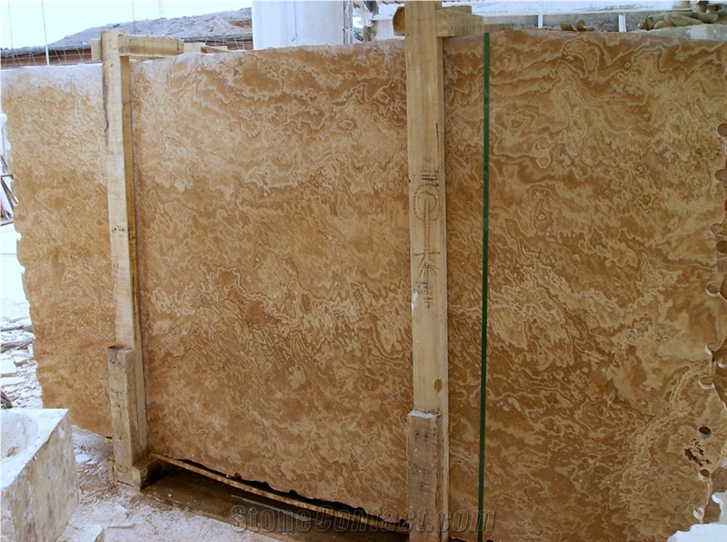 Noce Light Travertine Slab