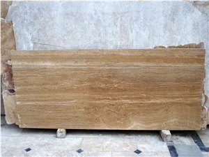 Noce Light Travertine Slab