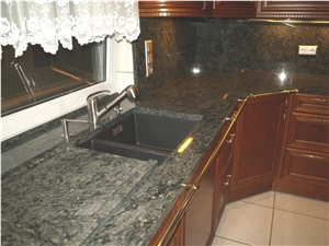 Olive Green Granite Finished Product