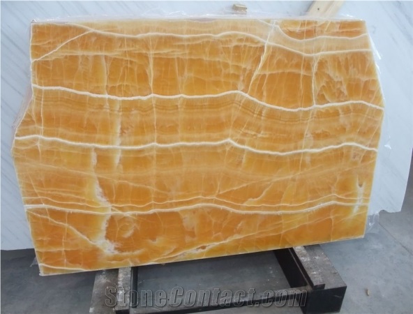 Onice Arancio Slab
