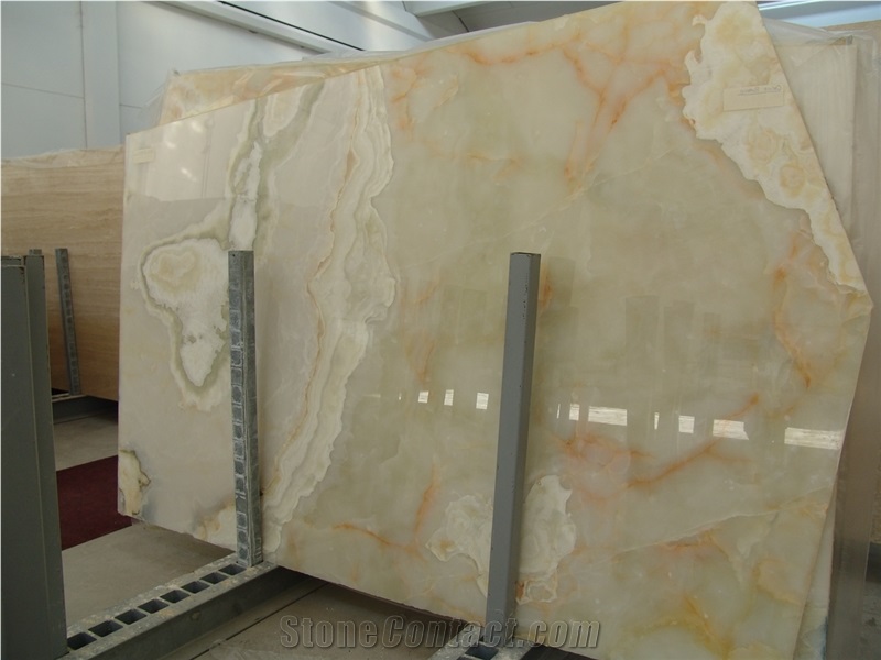 Onice Bianco Avorio Slab