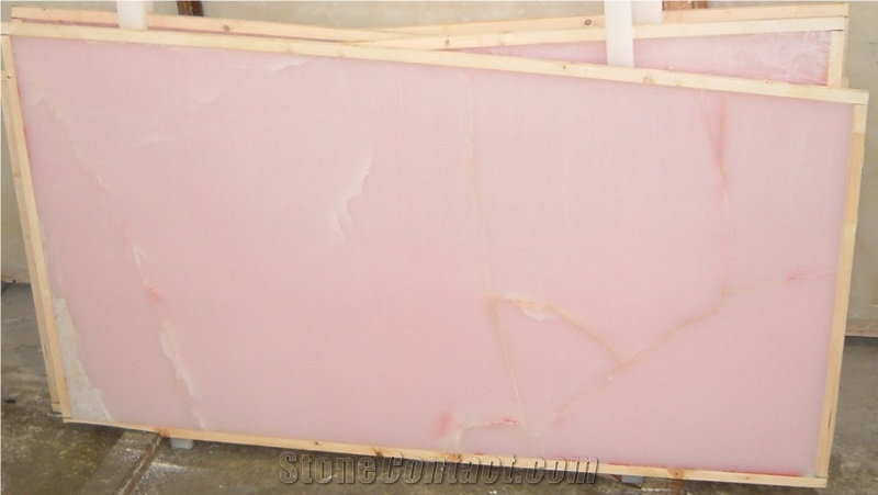 Onice Rosa Slab