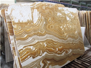 Orange Bojnord Onyx Slab