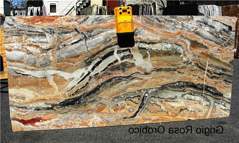 Orobico Grigio Rosa Marble Slab