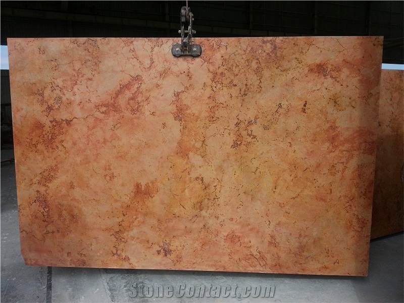Peach Travertine Slab