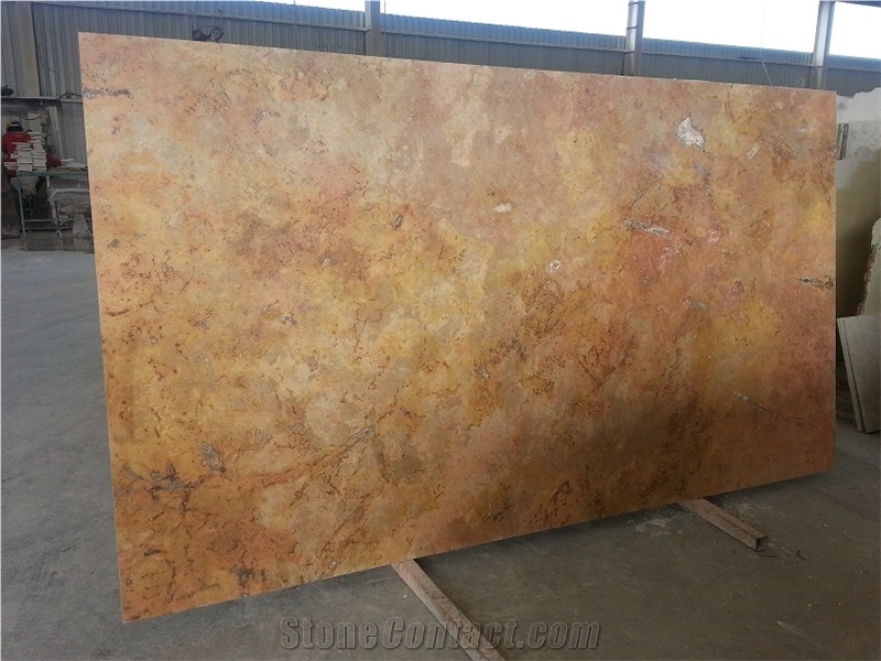Peach Travertine Slab