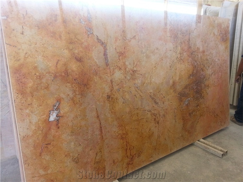 Peach Travertine Slab