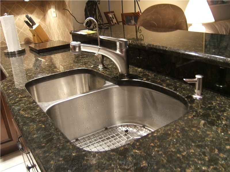 Peacock Gold Granite Finished Product